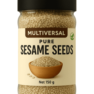 Multiversal Pure Sesame Seeds — Best Organic Chemical-Free Superfood in Pakistan | High Calcium & Protein for Baking, Skin & Hair Health