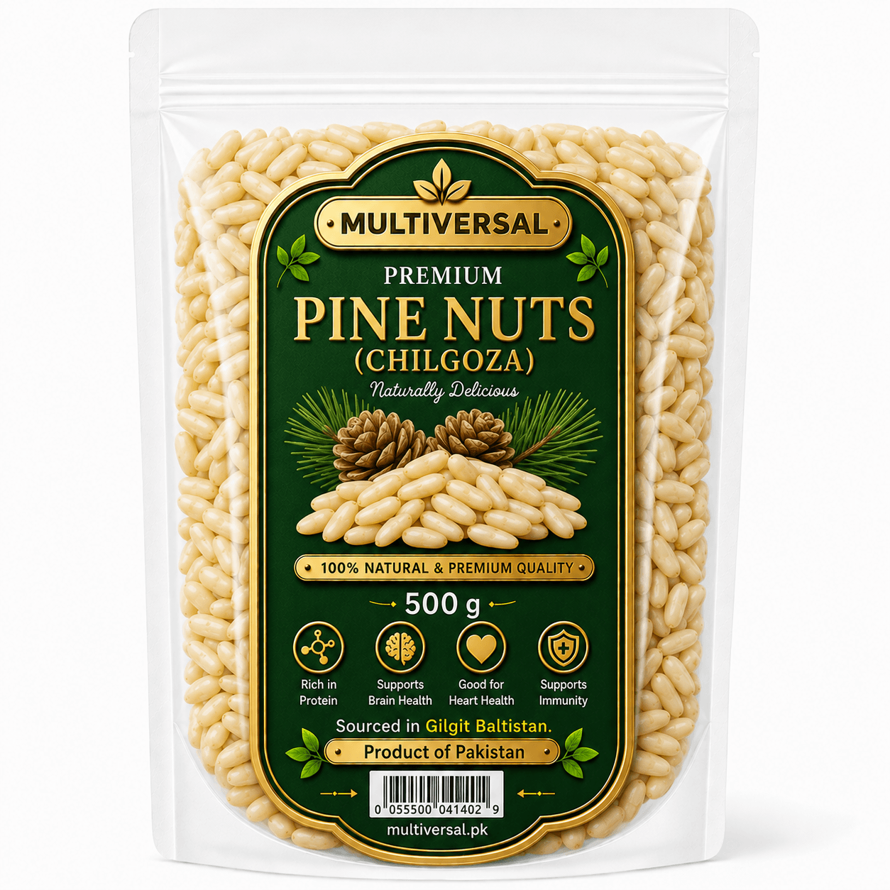 Chilgoza Pine Nuts – Premium Pakistani Dry Fruit from Gilgit-Baltistan | Multiversal Pure